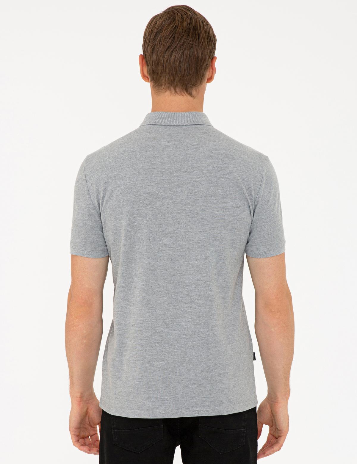 Gri Melanj Slim Fit Polo Yaka T-Shirt - 50242145029