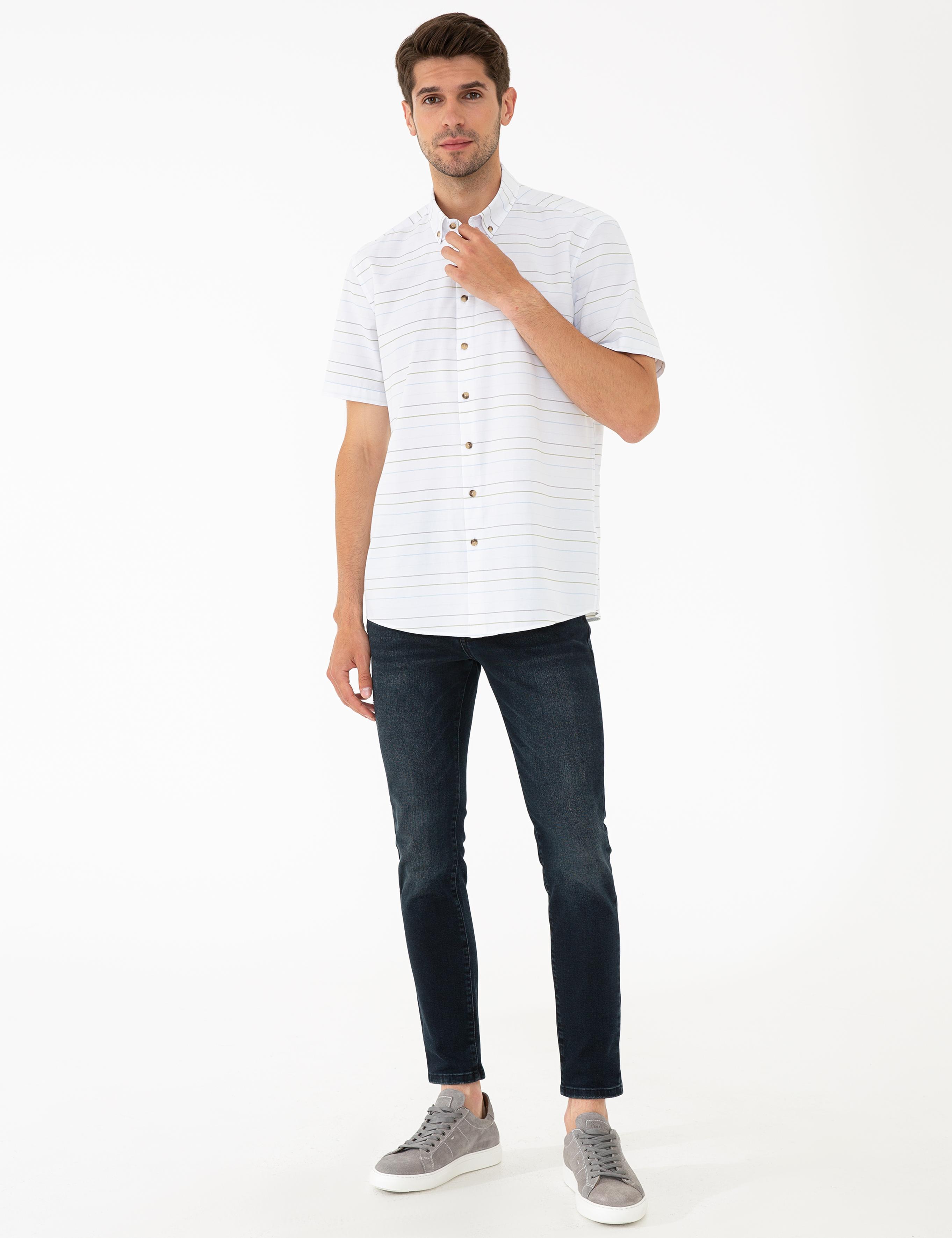 Haki Regular Fit Kısa Kollu Gömlek