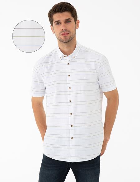 Haki Regular Fit Kısa Kollu Gömlek - 50240402005