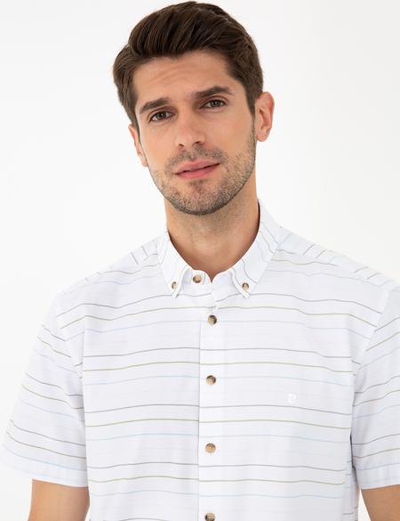 Haki Regular Fit Kısa Kollu Gömlek - 50240402005