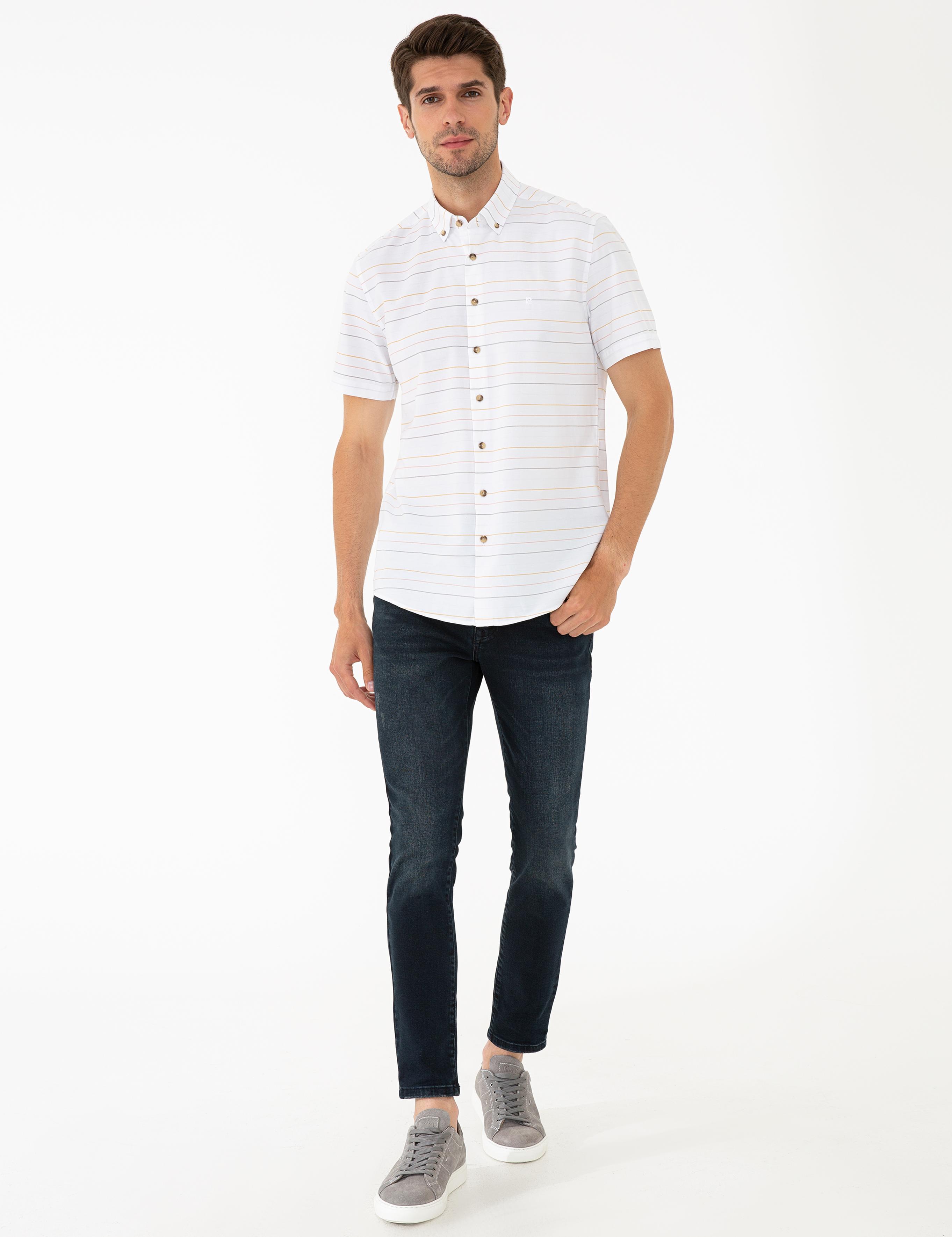 Kiremit Regular Fit Kısa Kollu Gömlek