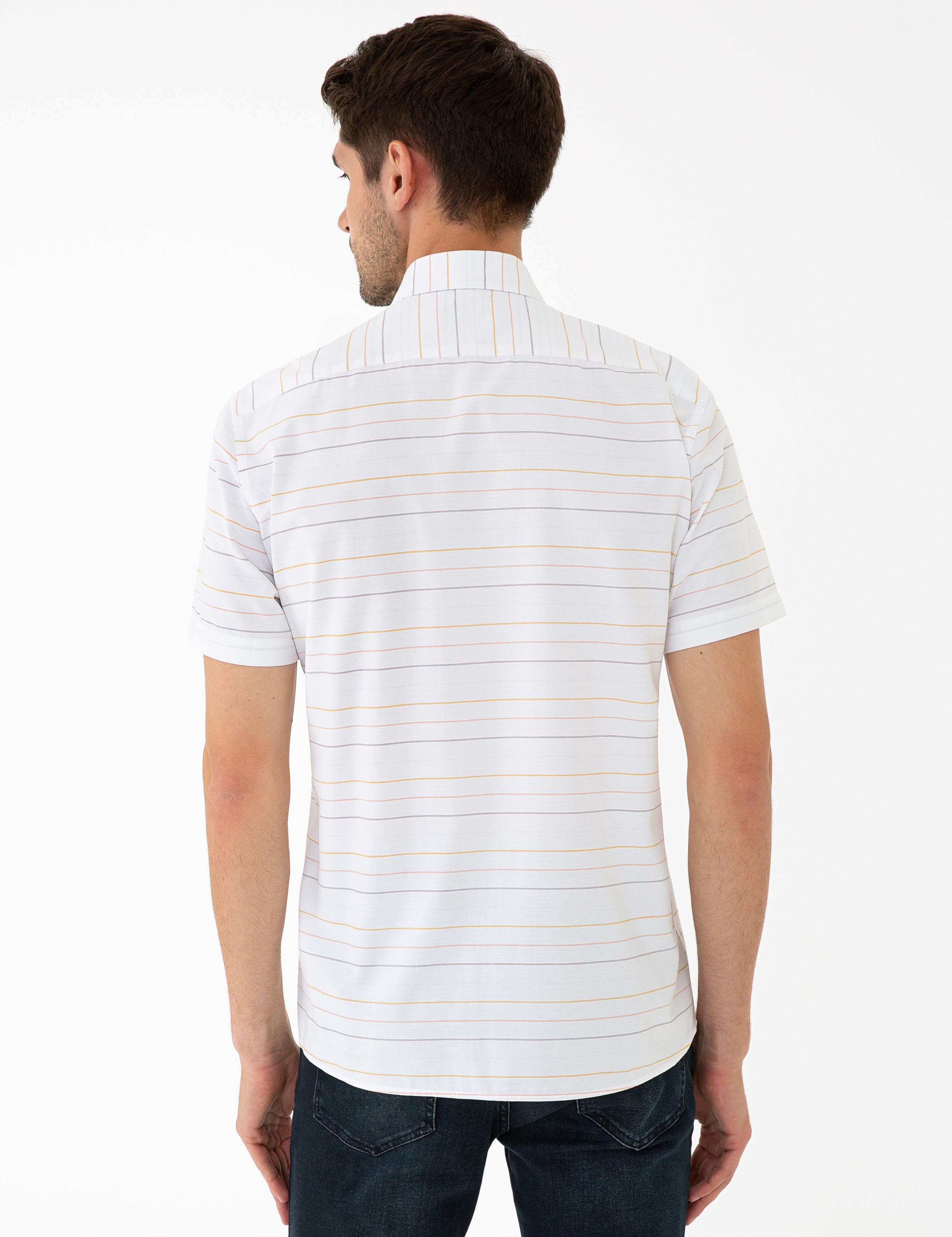 Kiremit Regular Fit Kısa Kollu Gömlek