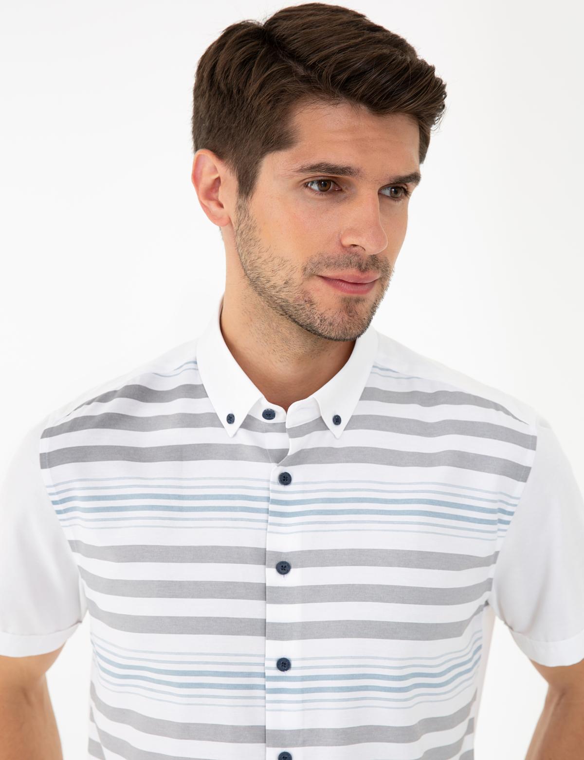 Mavi Regular Fit Kısa Kollu Gömlek - 50240403007