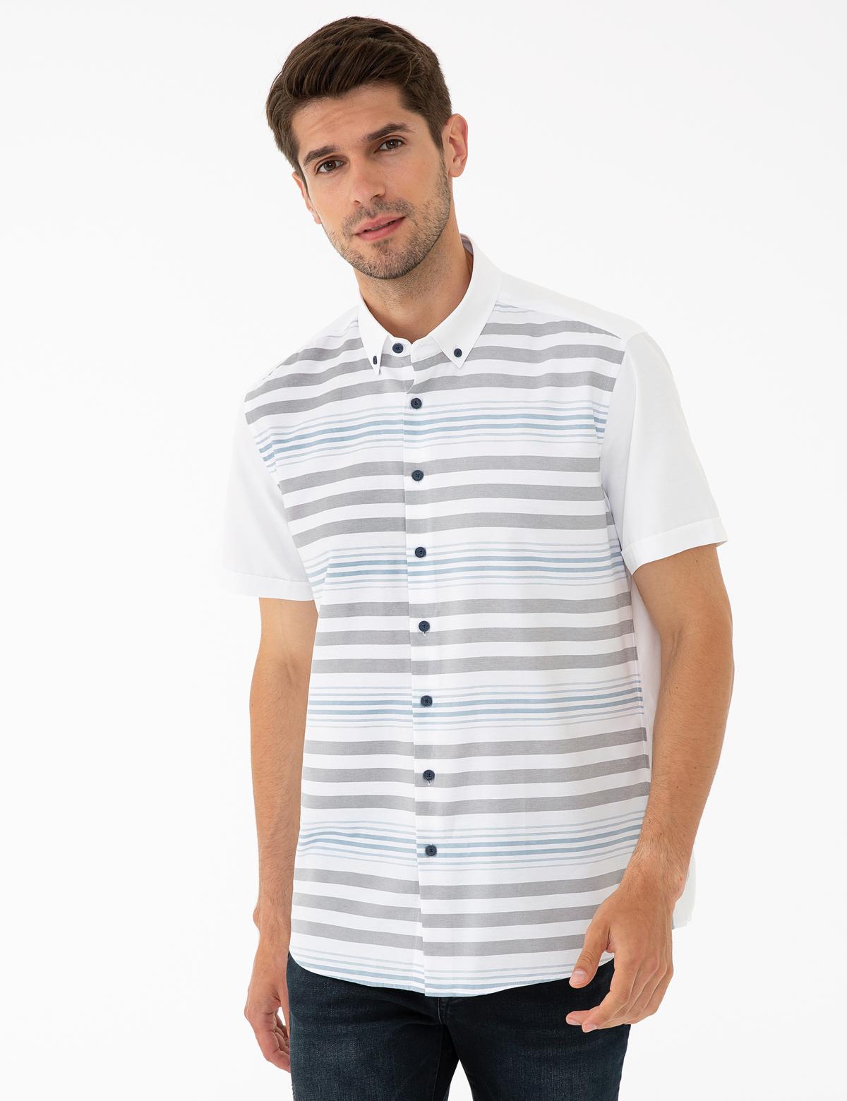 Mavi Regular Fit Kısa Kollu Gömlek