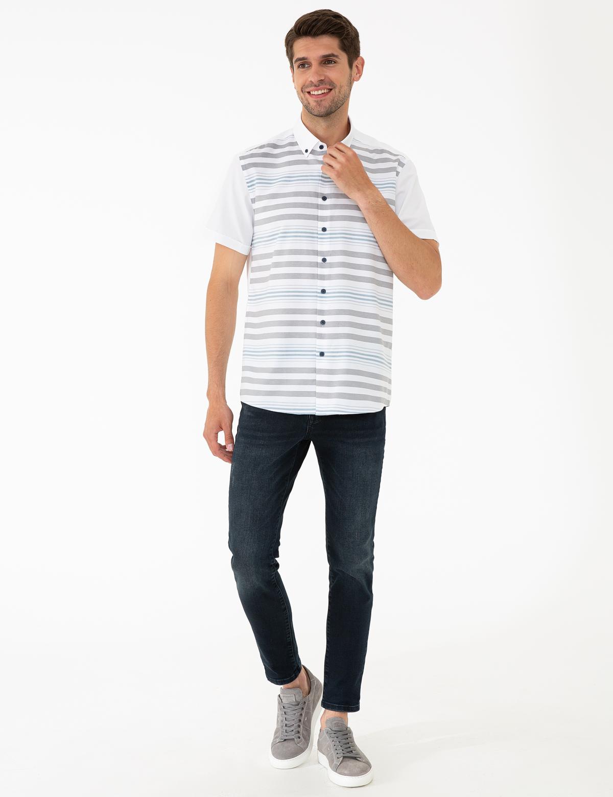 Mavi Regular Fit Kısa Kollu Gömlek - 50240403007