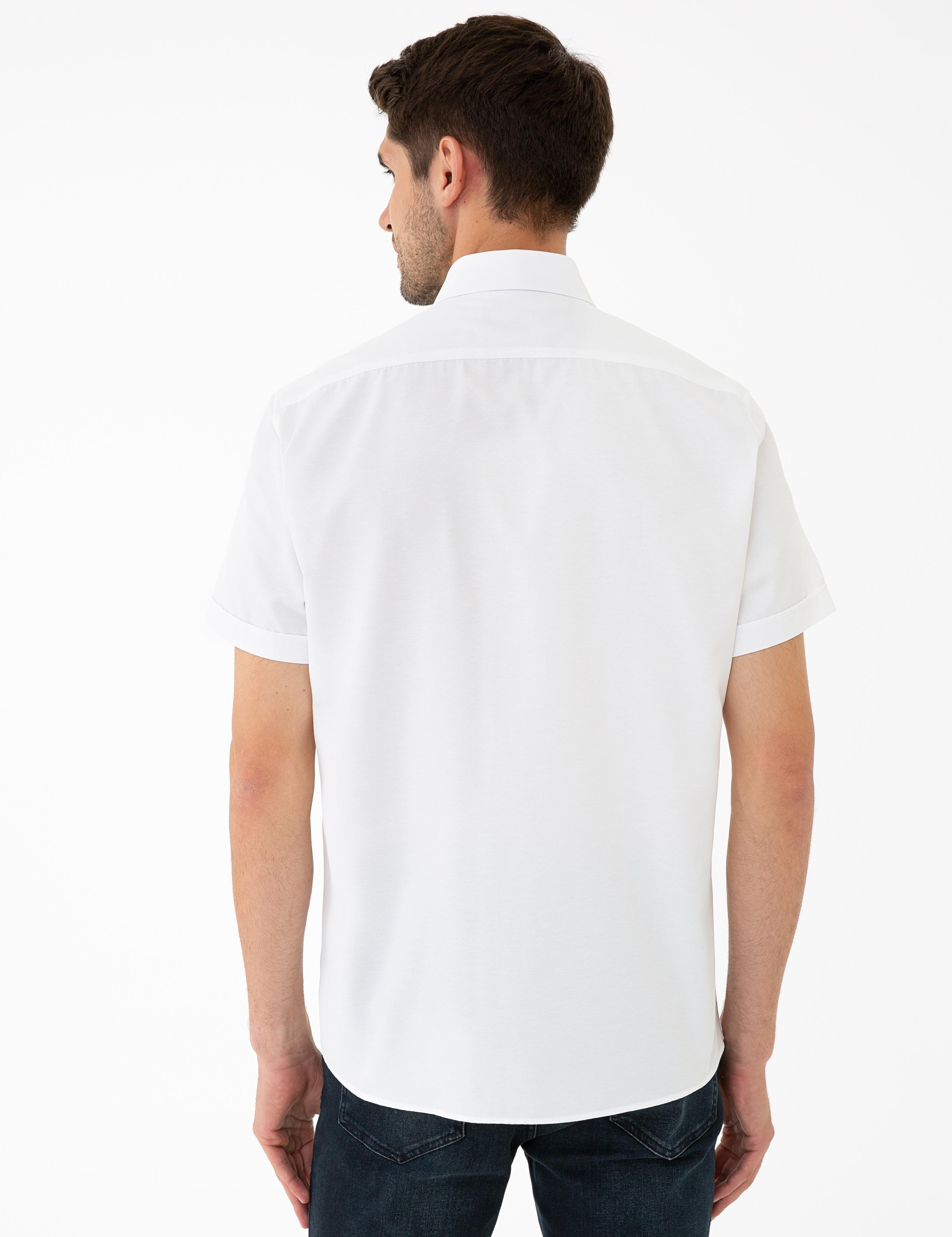 Yeşil Regular Fit Gömlek Kısakol