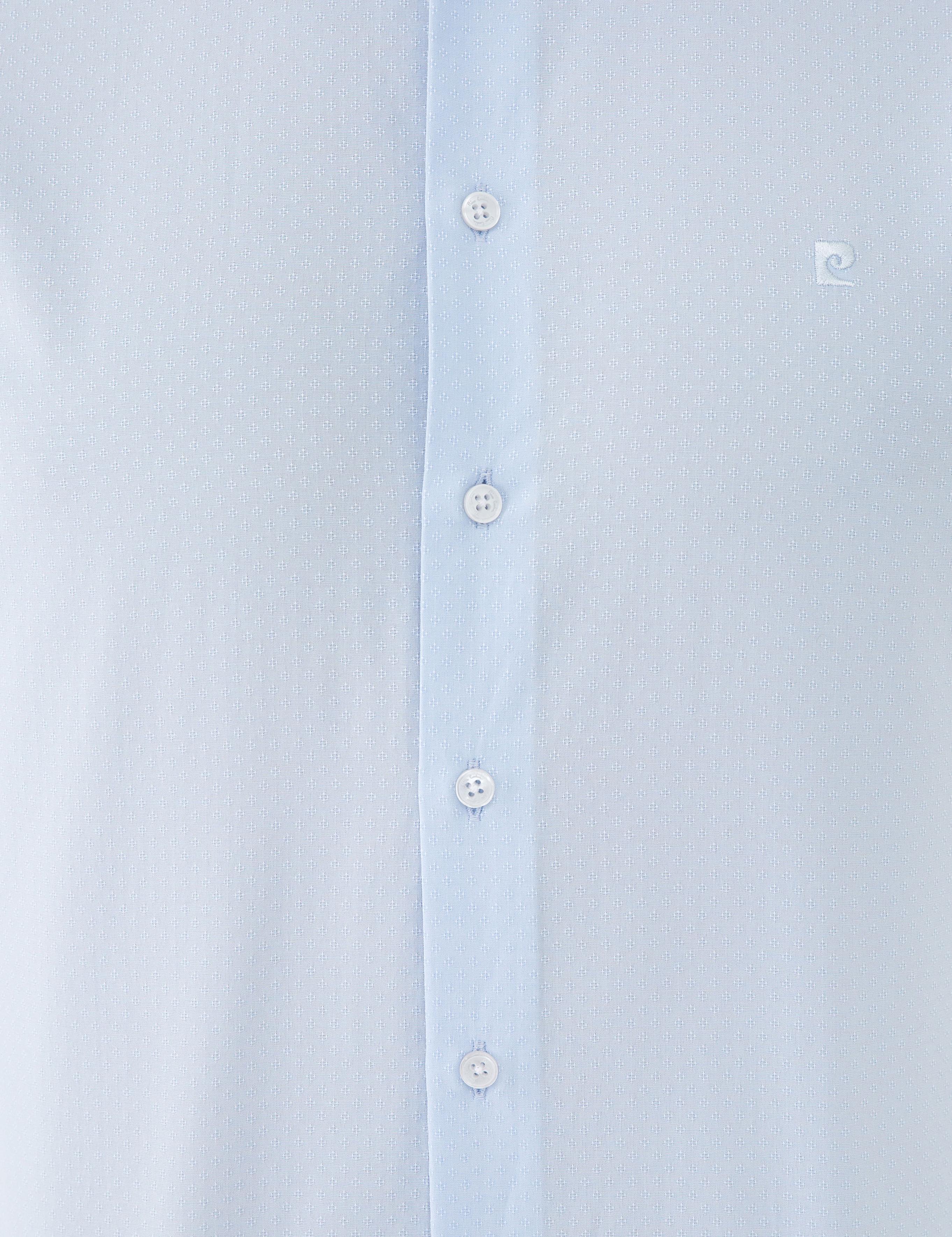 Açık Mavi Slim Fit Armürlü Gömlek