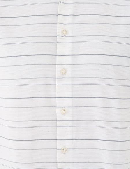 Beyaz Slim Fit Keten Karışımlı Gömlek - 50240452001