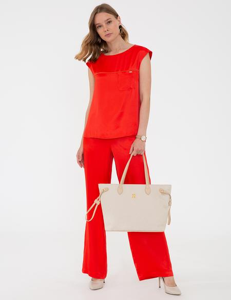 Bej Omuz Çantası - 50245236006