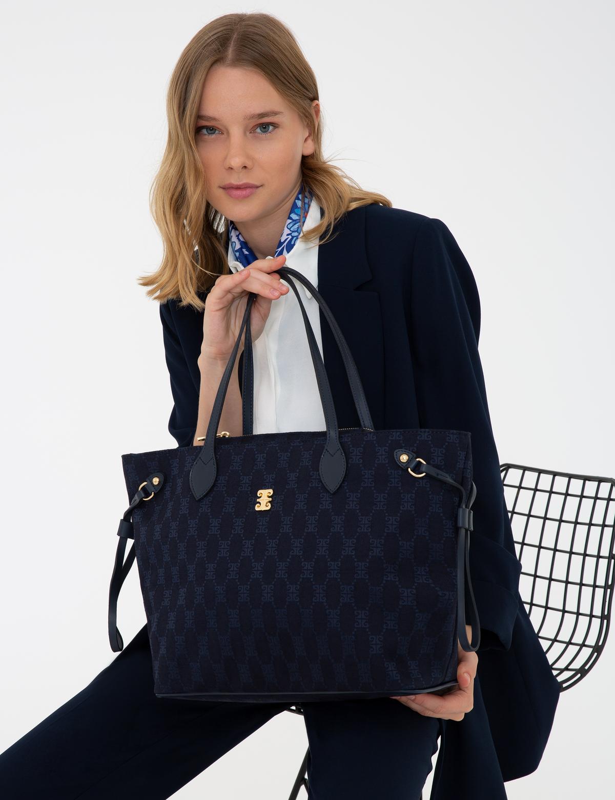 Lacivert Omuz Çantası