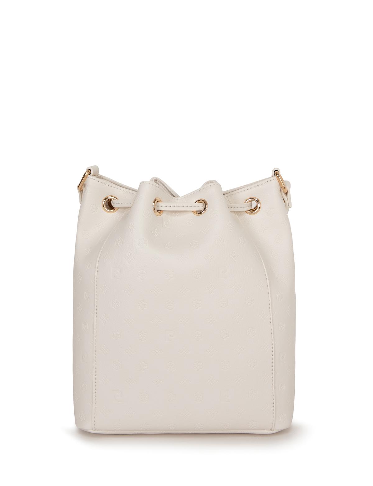 Beyaz Büzgülü Çanta - 50245258004