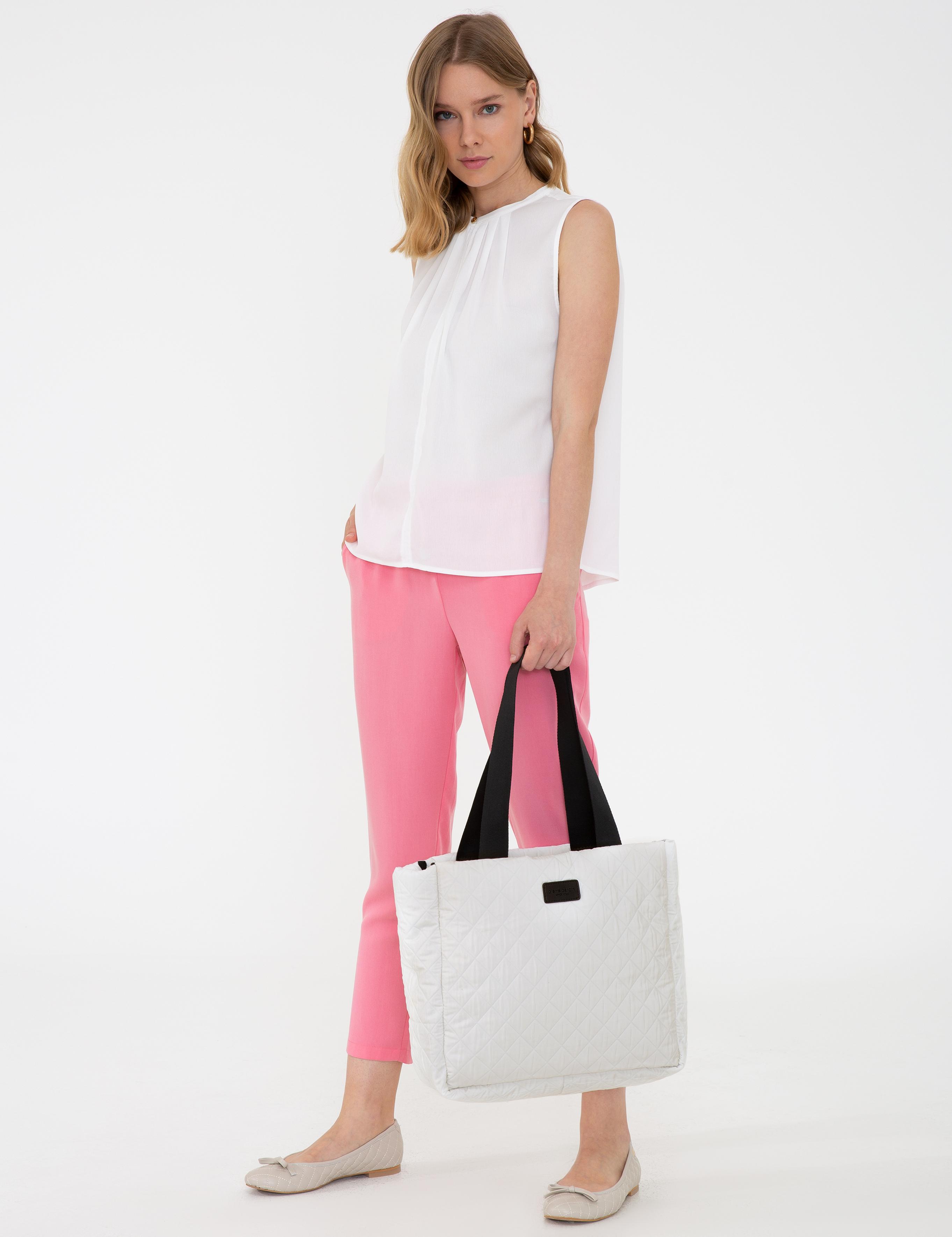 Beyaz Omuz Çantası