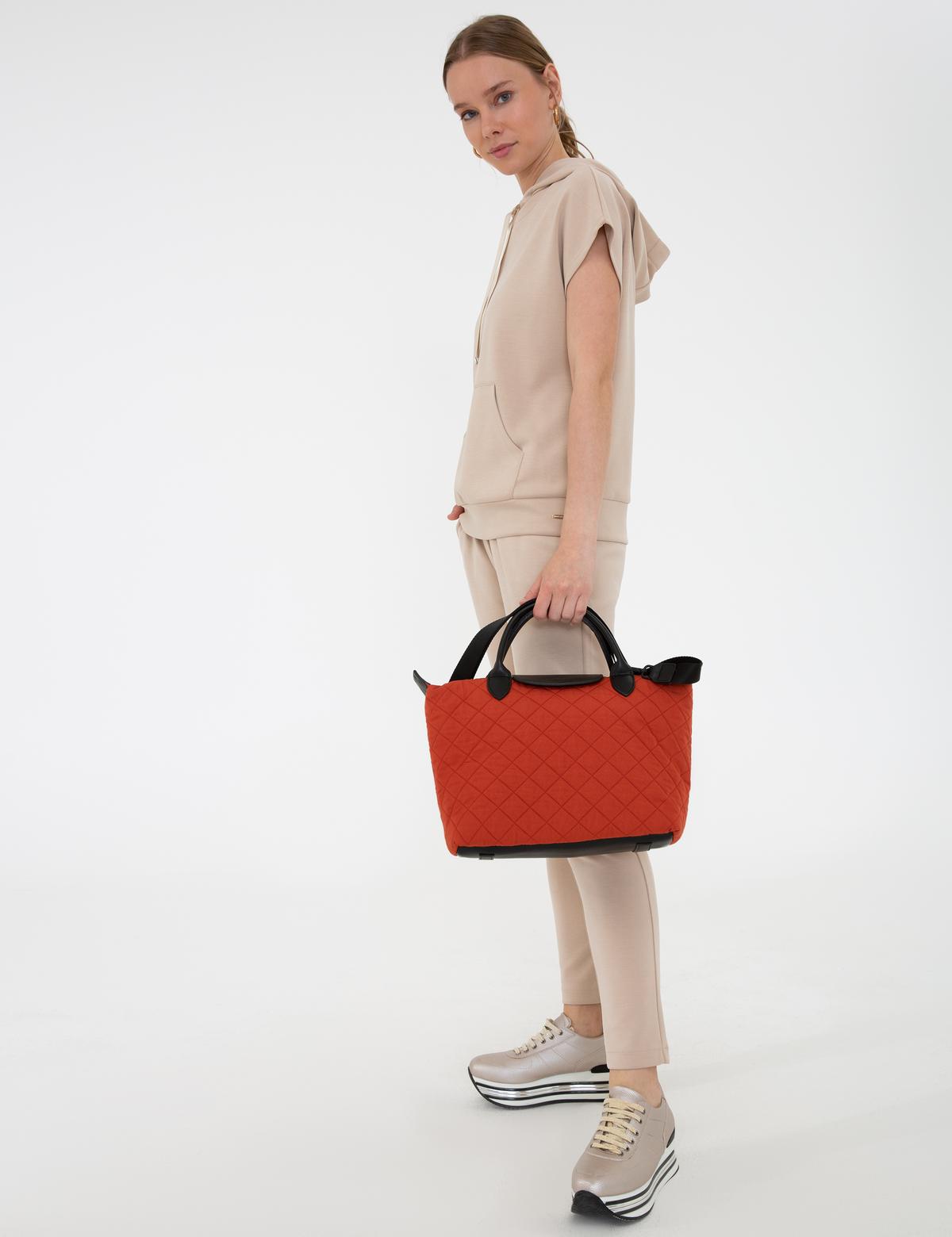 Kiremit Uzun Askılı Kol Çantası