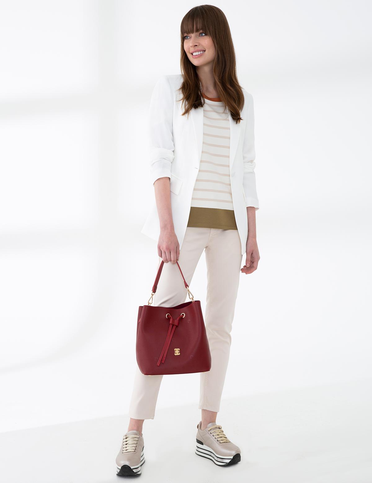 Kırmızı Uzun Askılı Kol Çantası