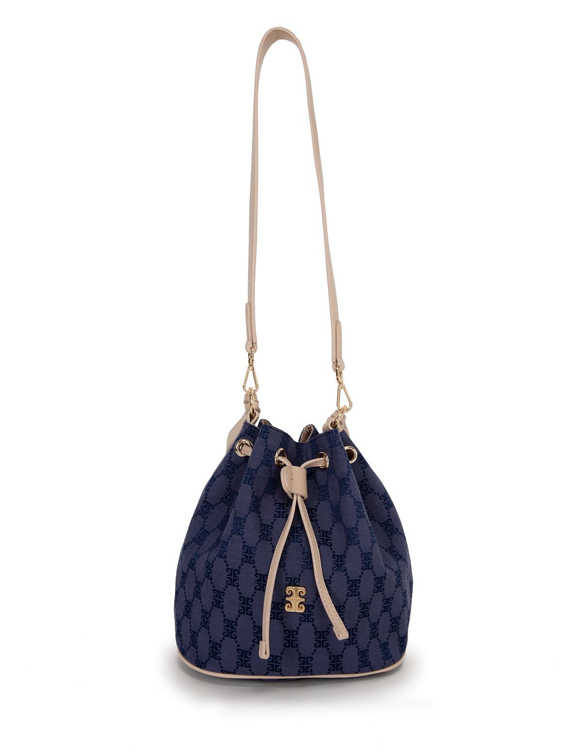 Mavi Büzgülü Çanta - 50245231005