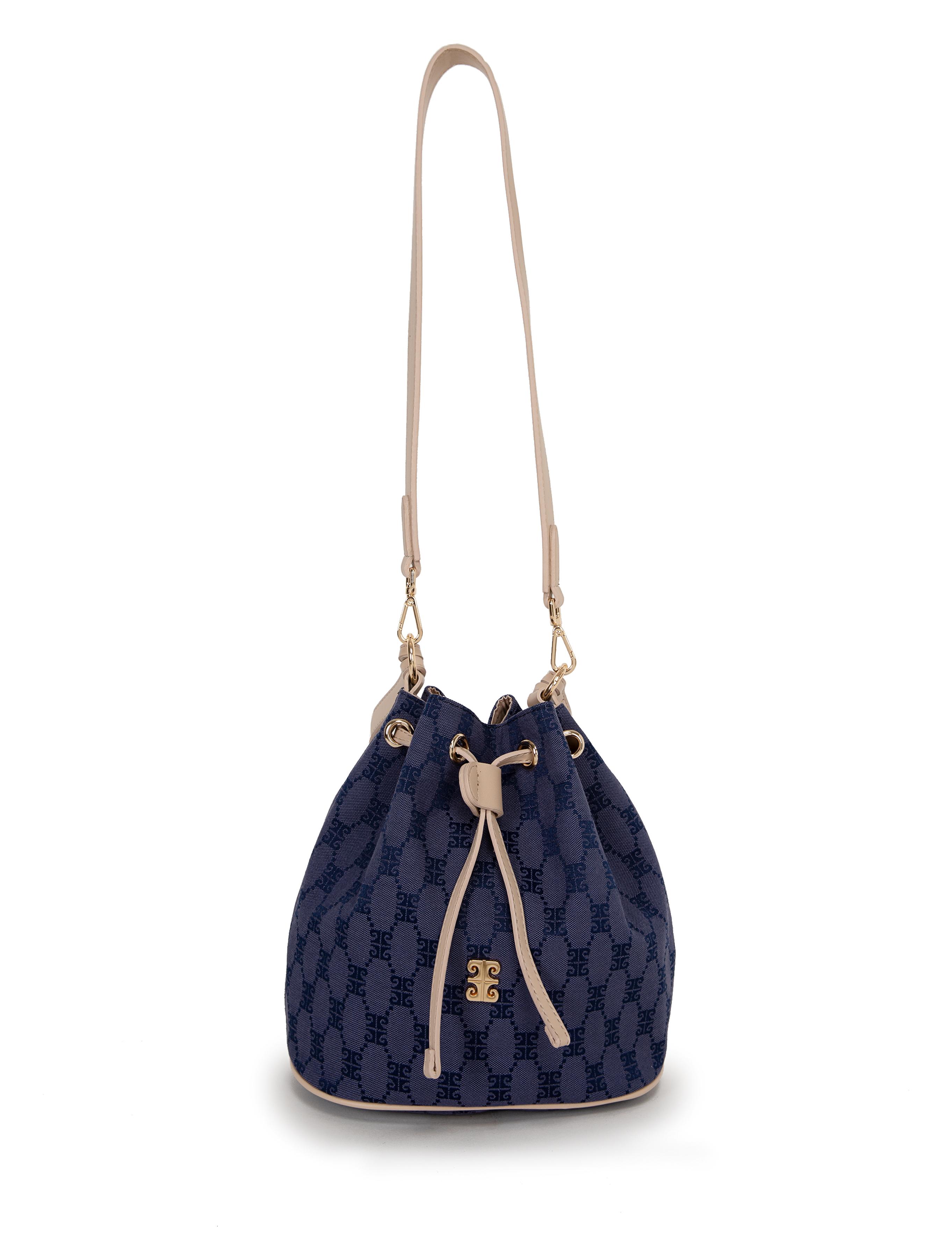 Mavi Büzgülü Çanta