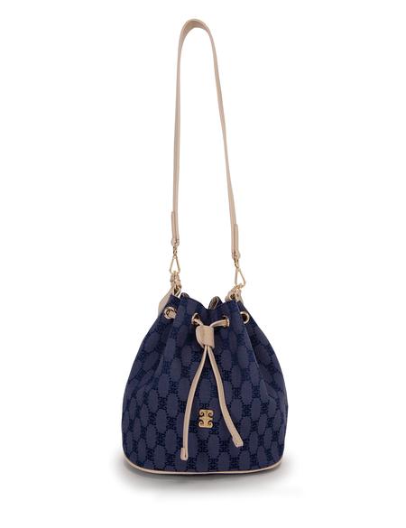 Mavi Büzgülü Çanta - 50245231005