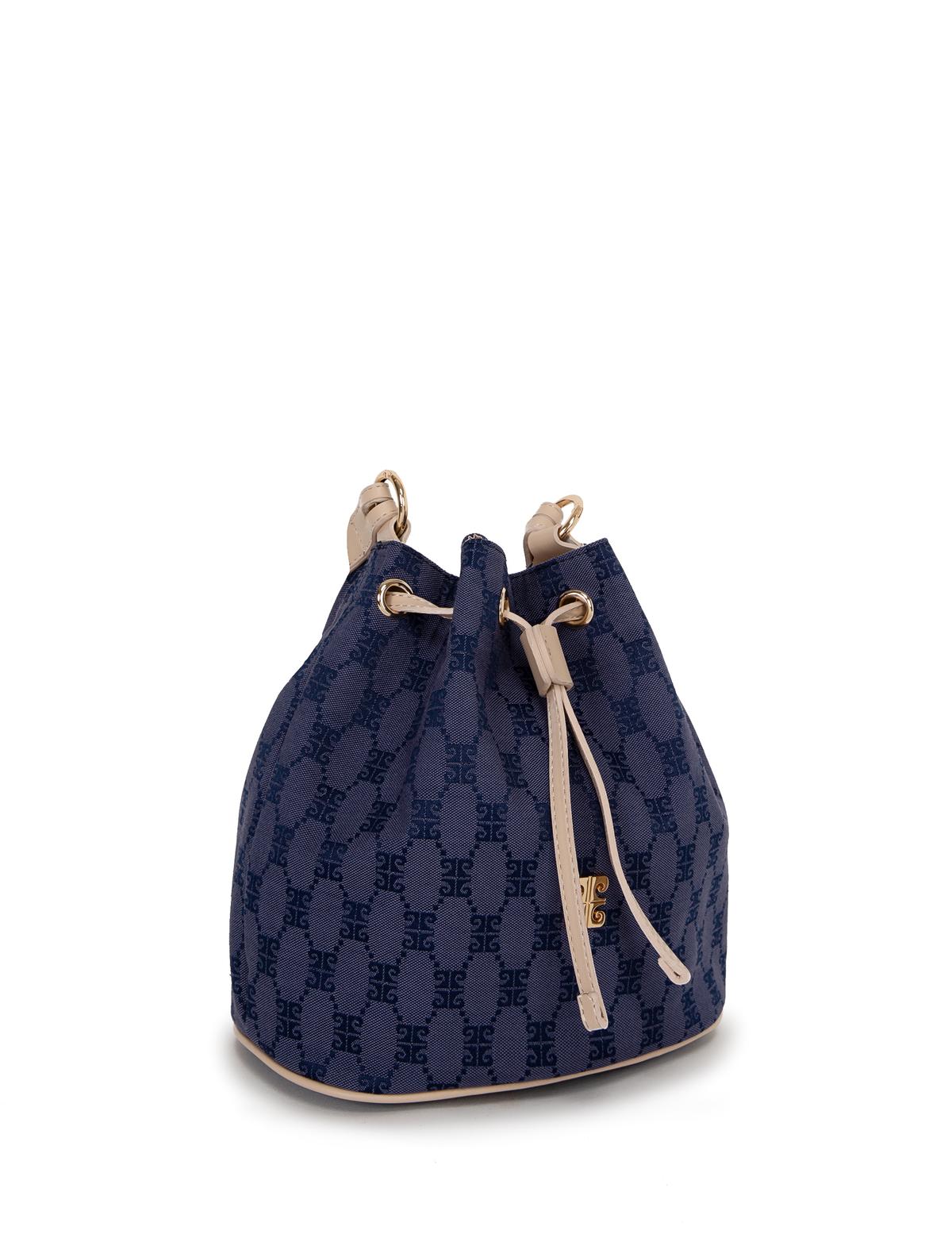 Mavi Büzgülü Çanta - 50245231005