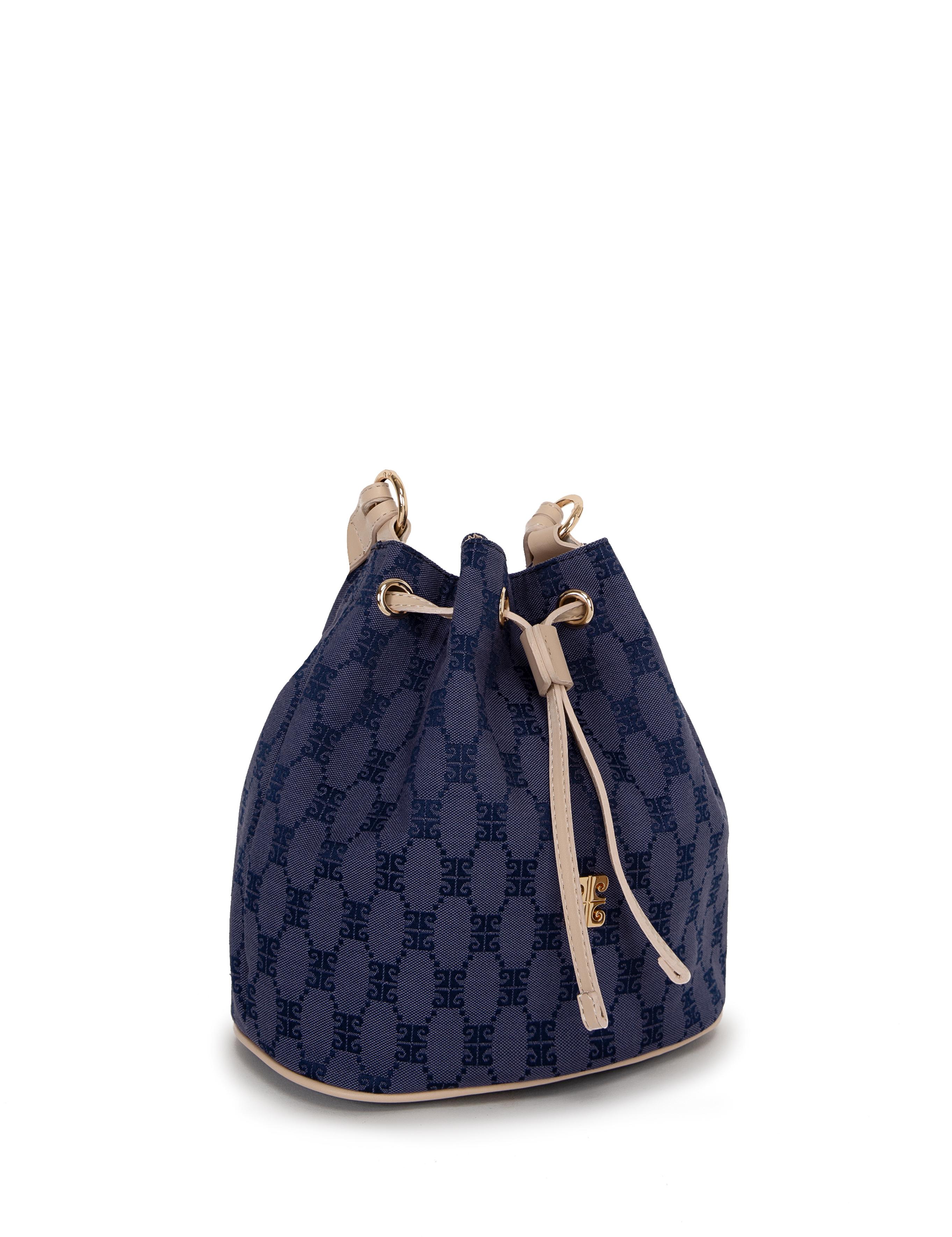 Mavi Büzgülü Çanta