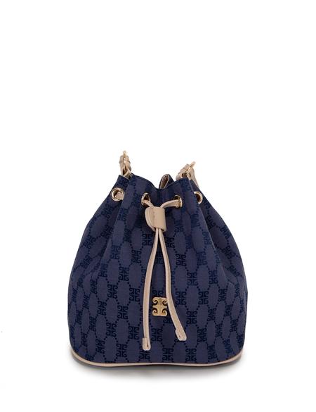 Mavi Büzgülü Çanta - 50245231005