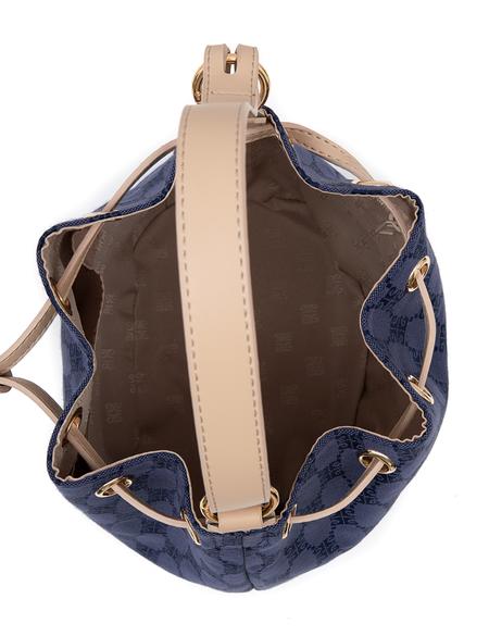 Mavi Büzgülü Çanta - 50245231005