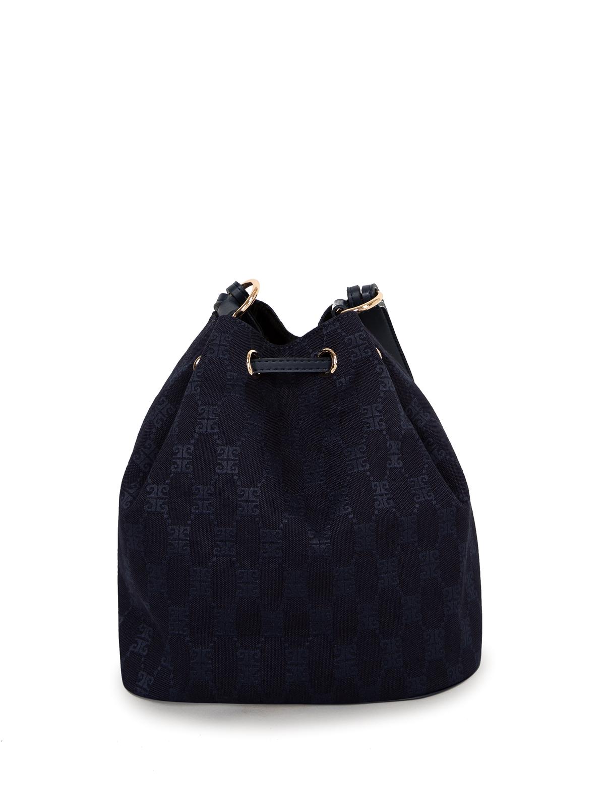 Lacivert Büzgülü Çanta - 50245231003