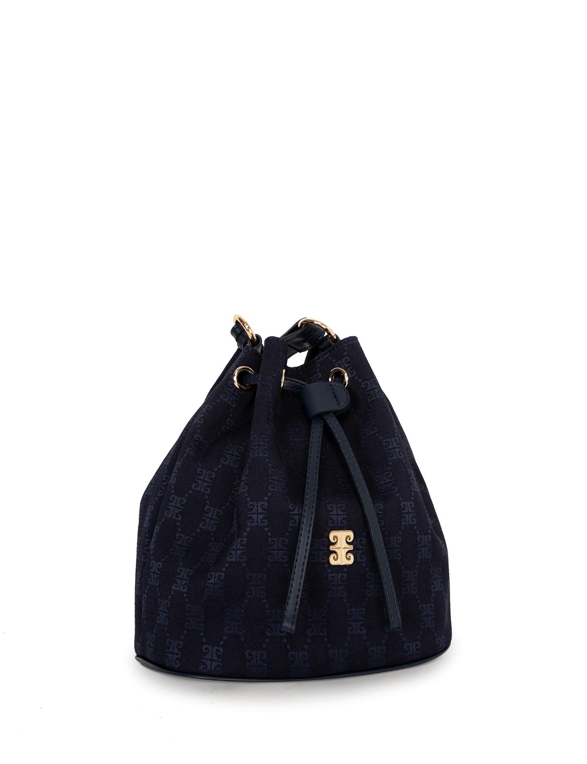 Lacivert Büzgülü Çanta - 50245231003