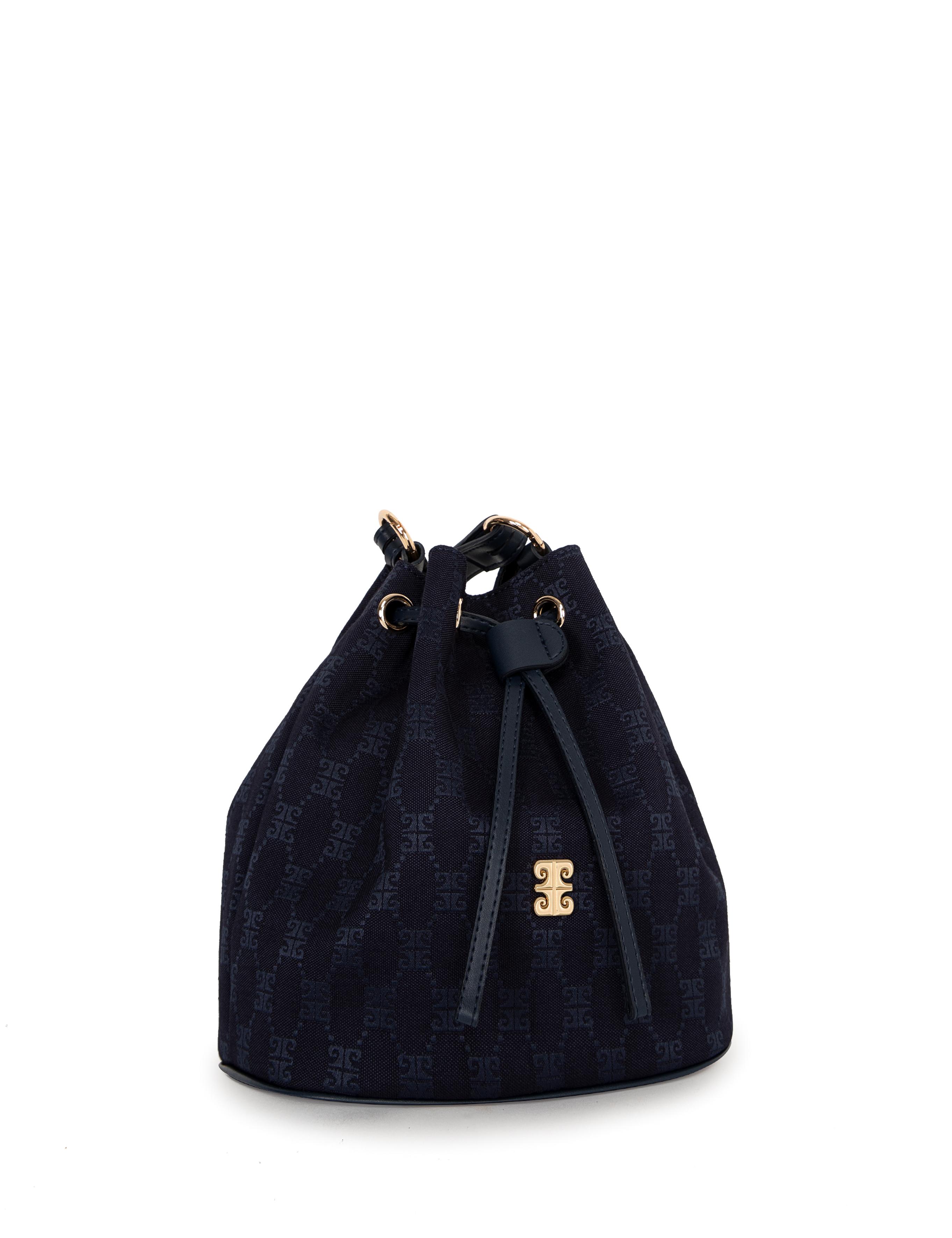 Lacivert Büzgülü Çanta