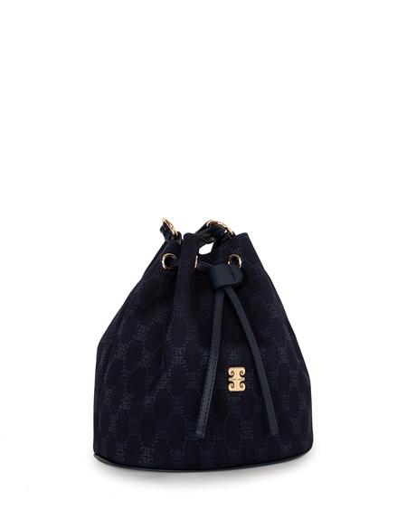 Lacivert Büzgülü Çanta - 50245231003