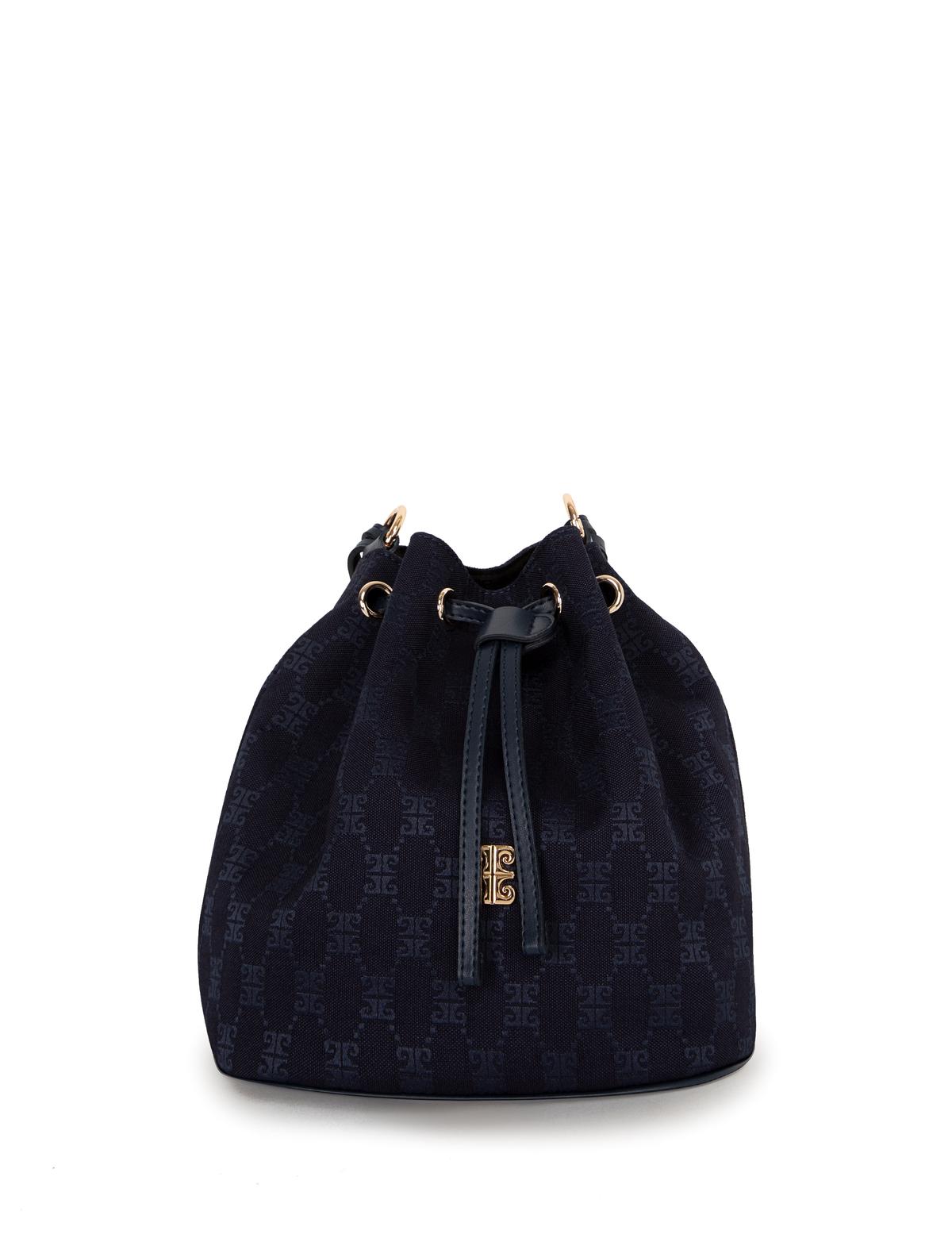 Lacivert Büzgülü Çanta - 50245231003