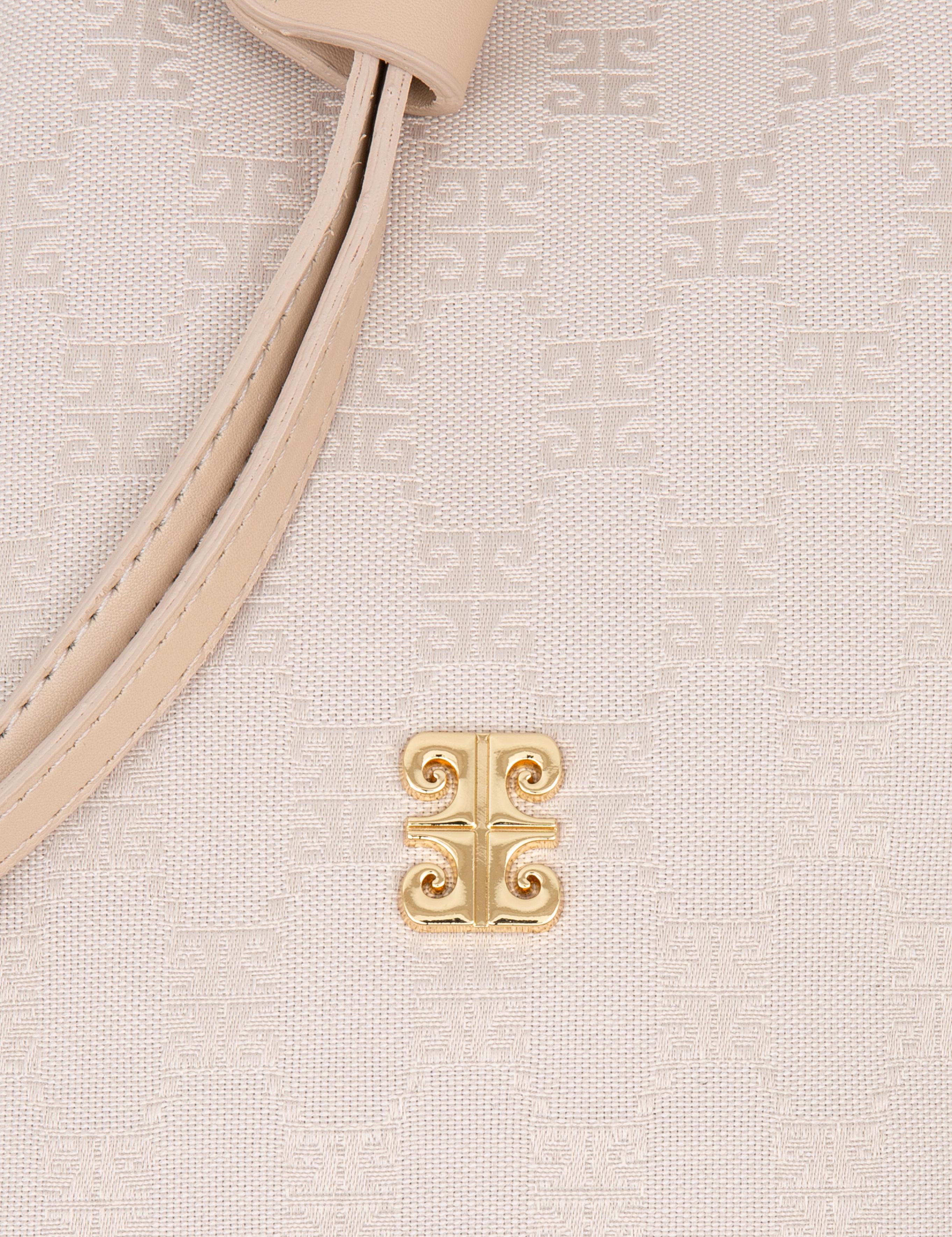 Bej Büzgülü Çanta