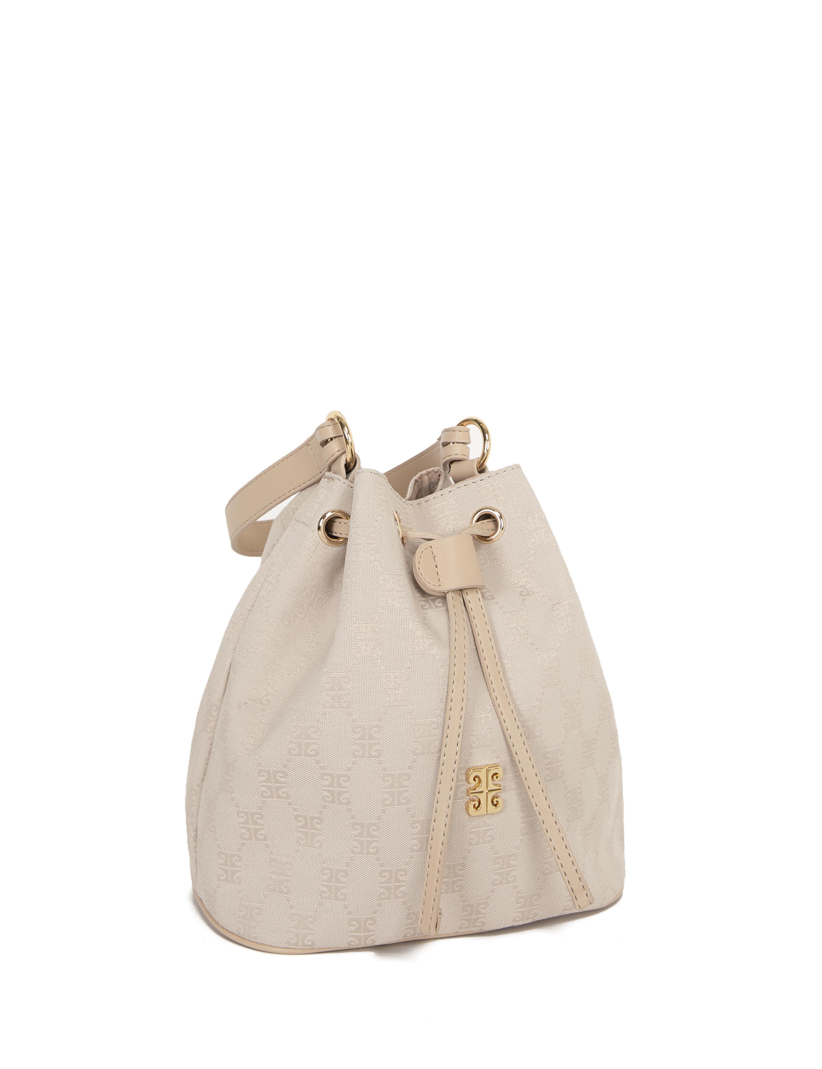 Bej Büzgülü Çanta