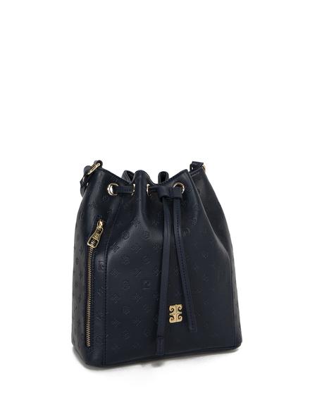 Lacivert Büzgülü Çanta - 50245258002