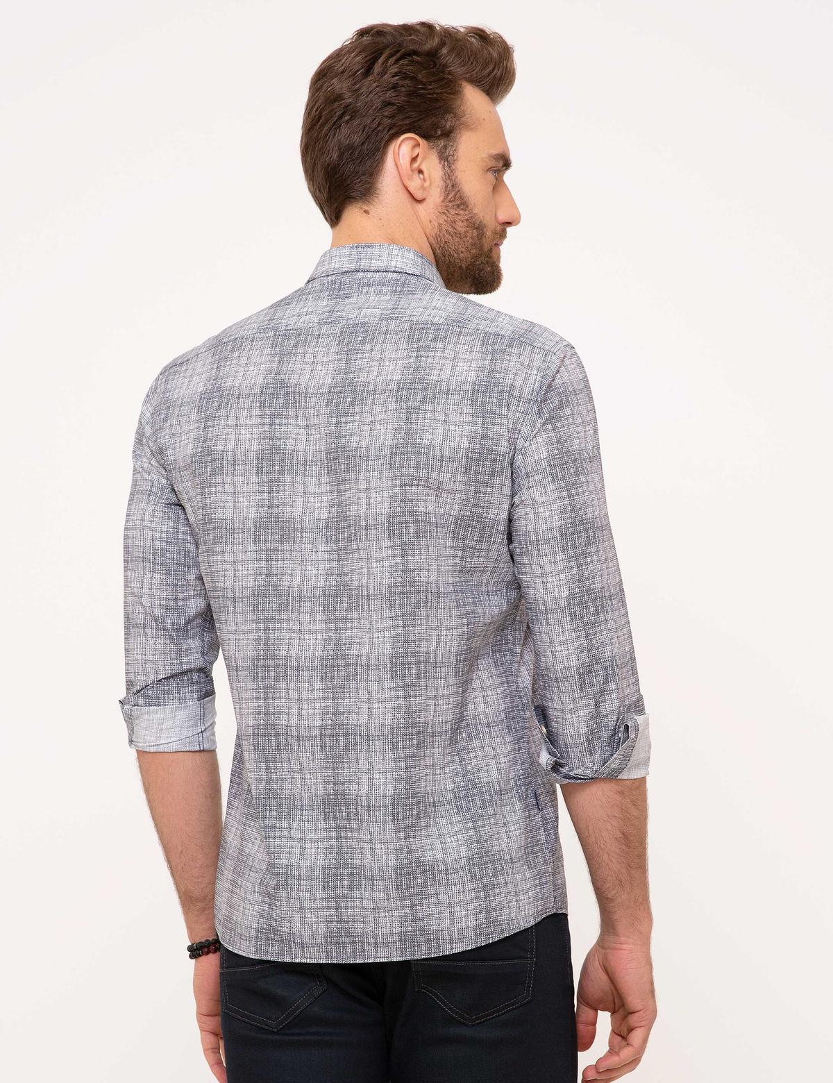 Lacivert Slim Fit Gömlek - 50186206058