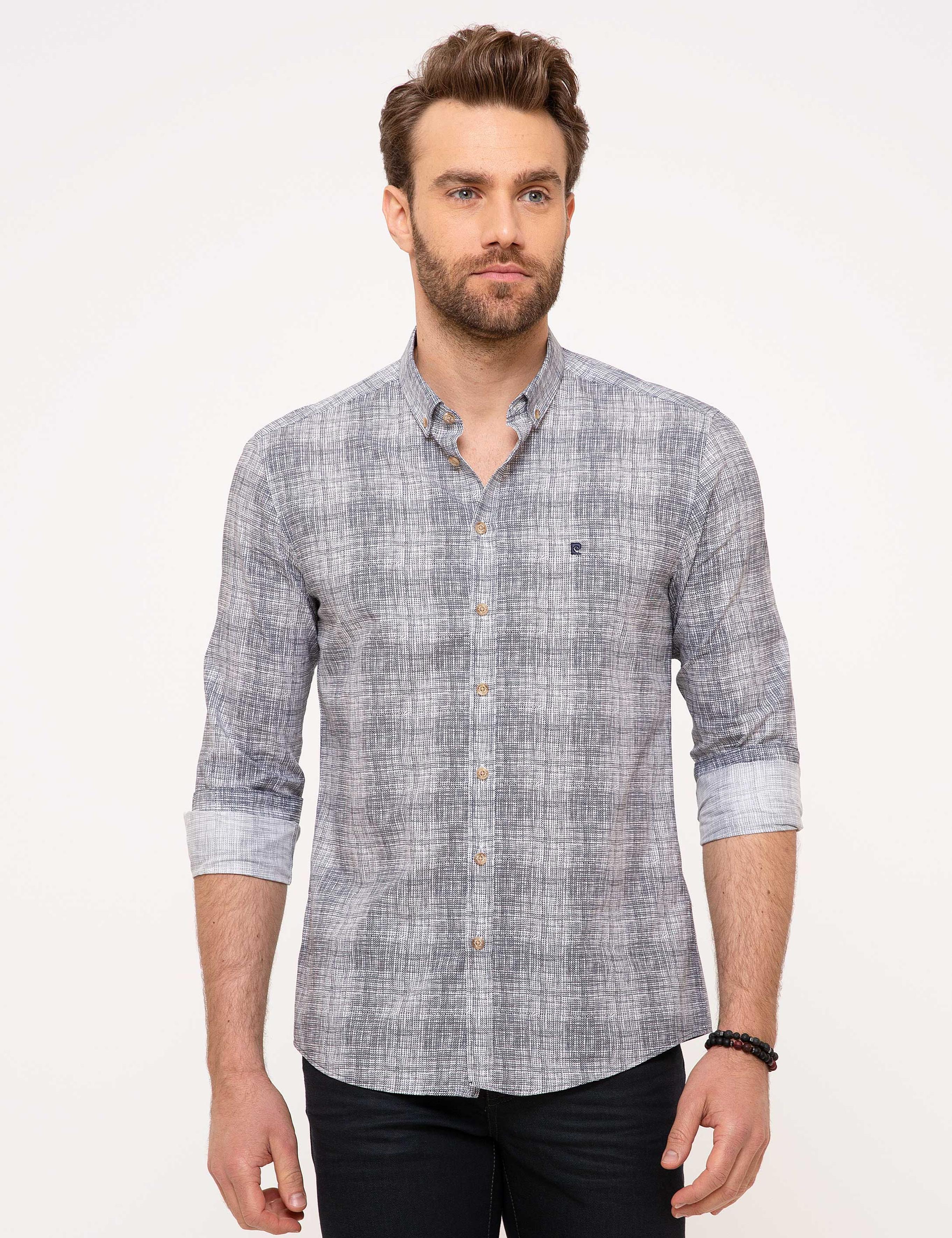 Lacivert Slim Fit Gömlek