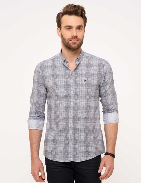 Lacivert Slim Fit Gömlek - 50186206058