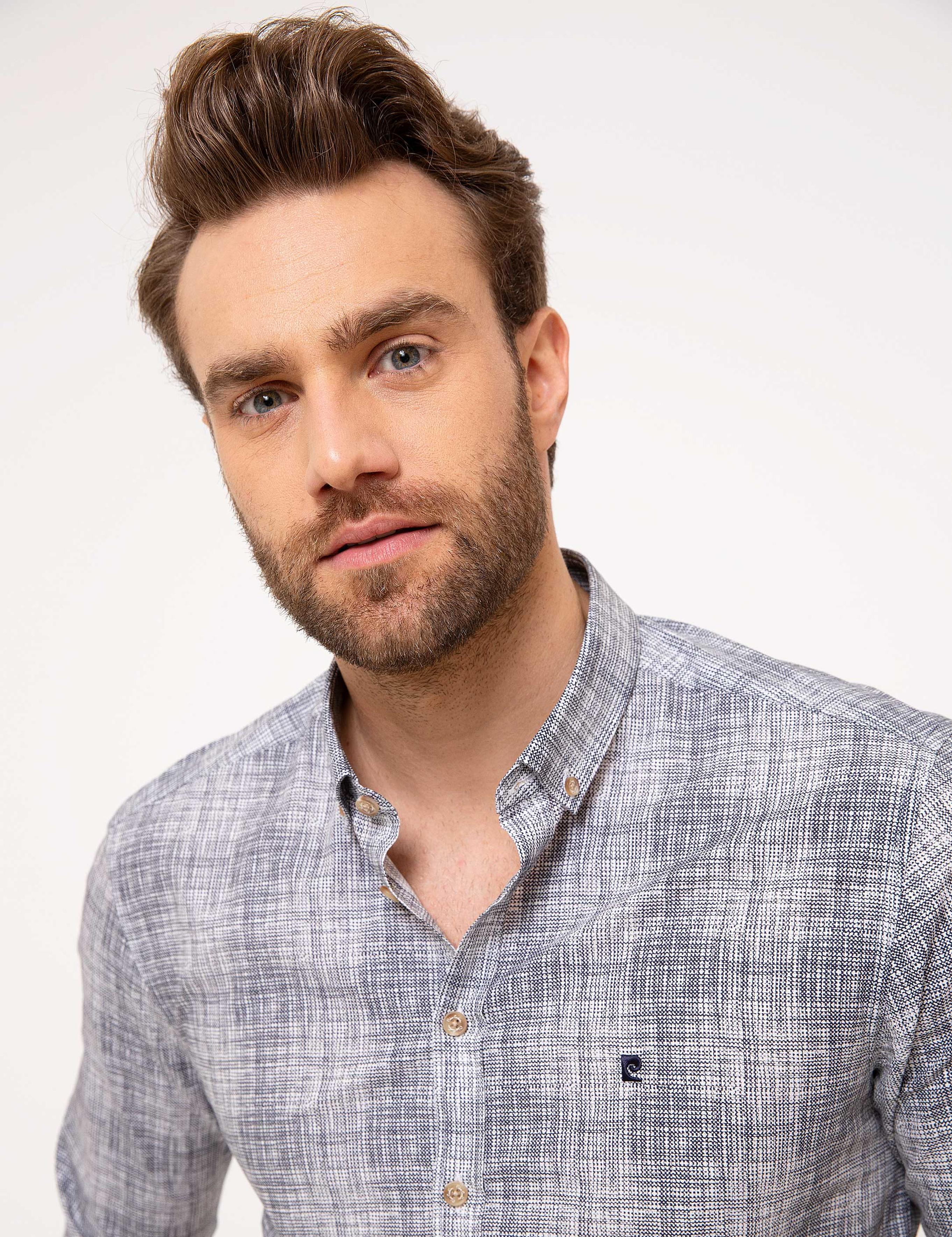 Lacivert Slim Fit Gömlek