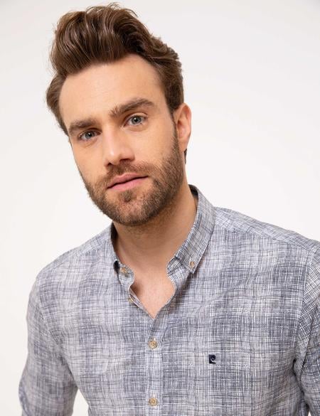 Lacivert Slim Fit Gömlek - 50186206058