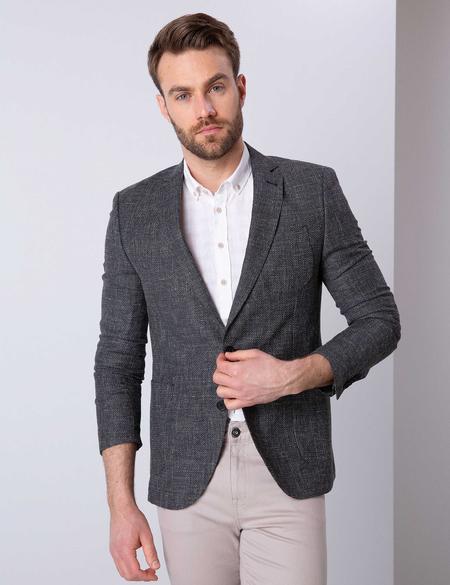 Siyah Ex. Slim Fit Ceket - 50199987071