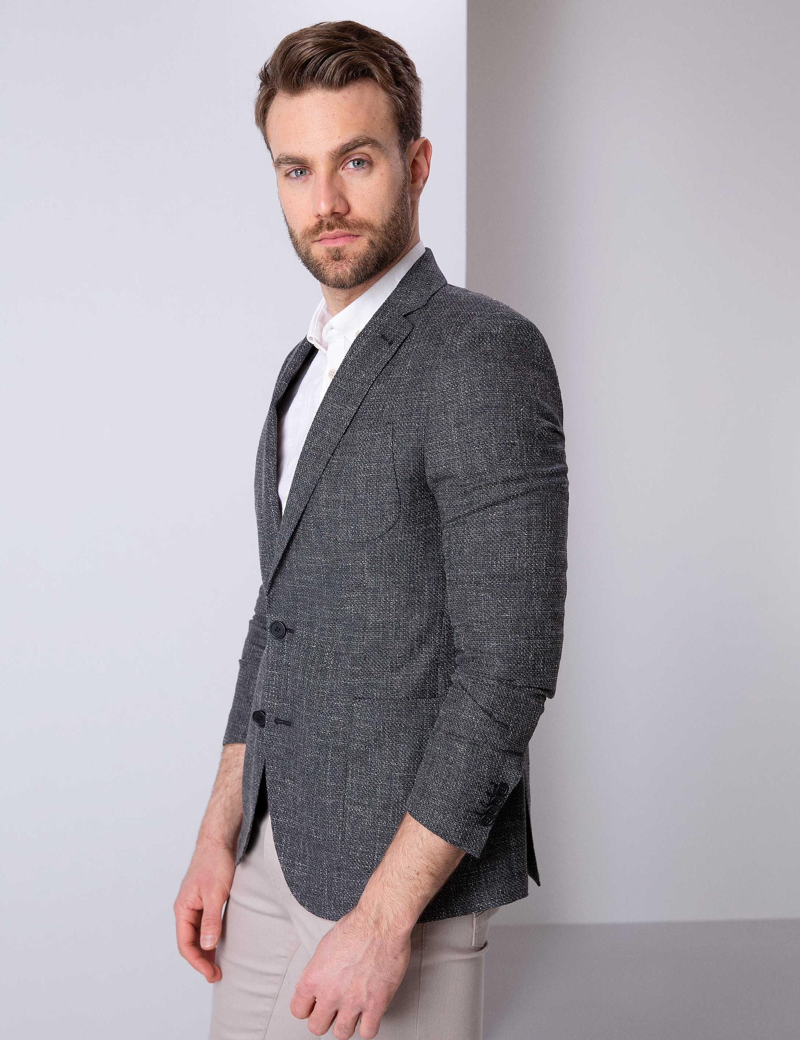 Siyah Ex. Slim Fit Ceket