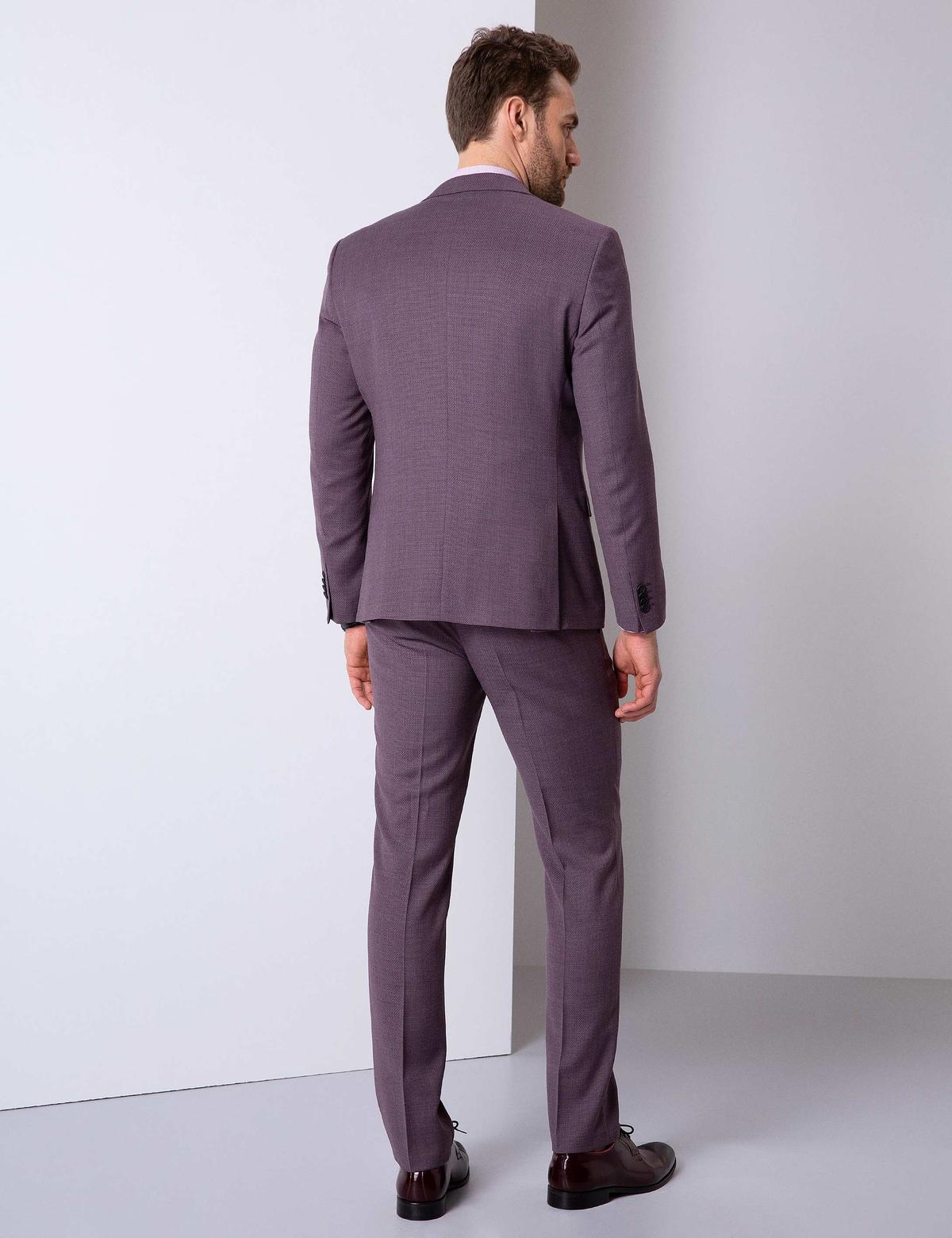 Bordo Slim Fit Takım Elbise - 50205302083