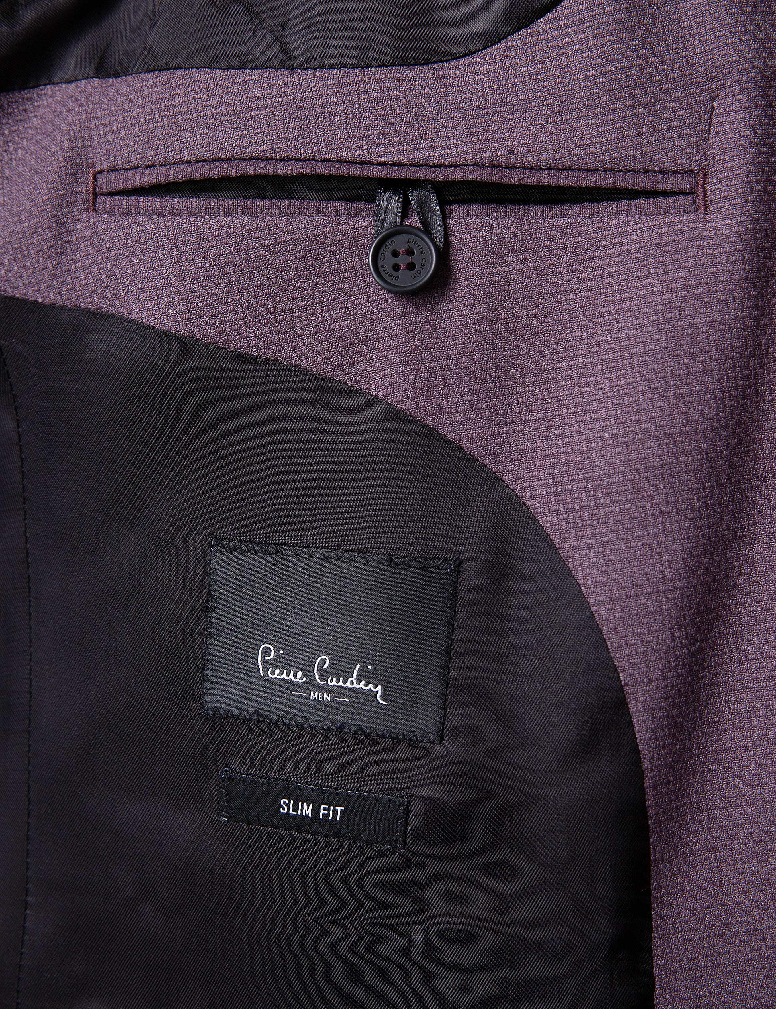 Bordo Slim Fit Takım Elbise