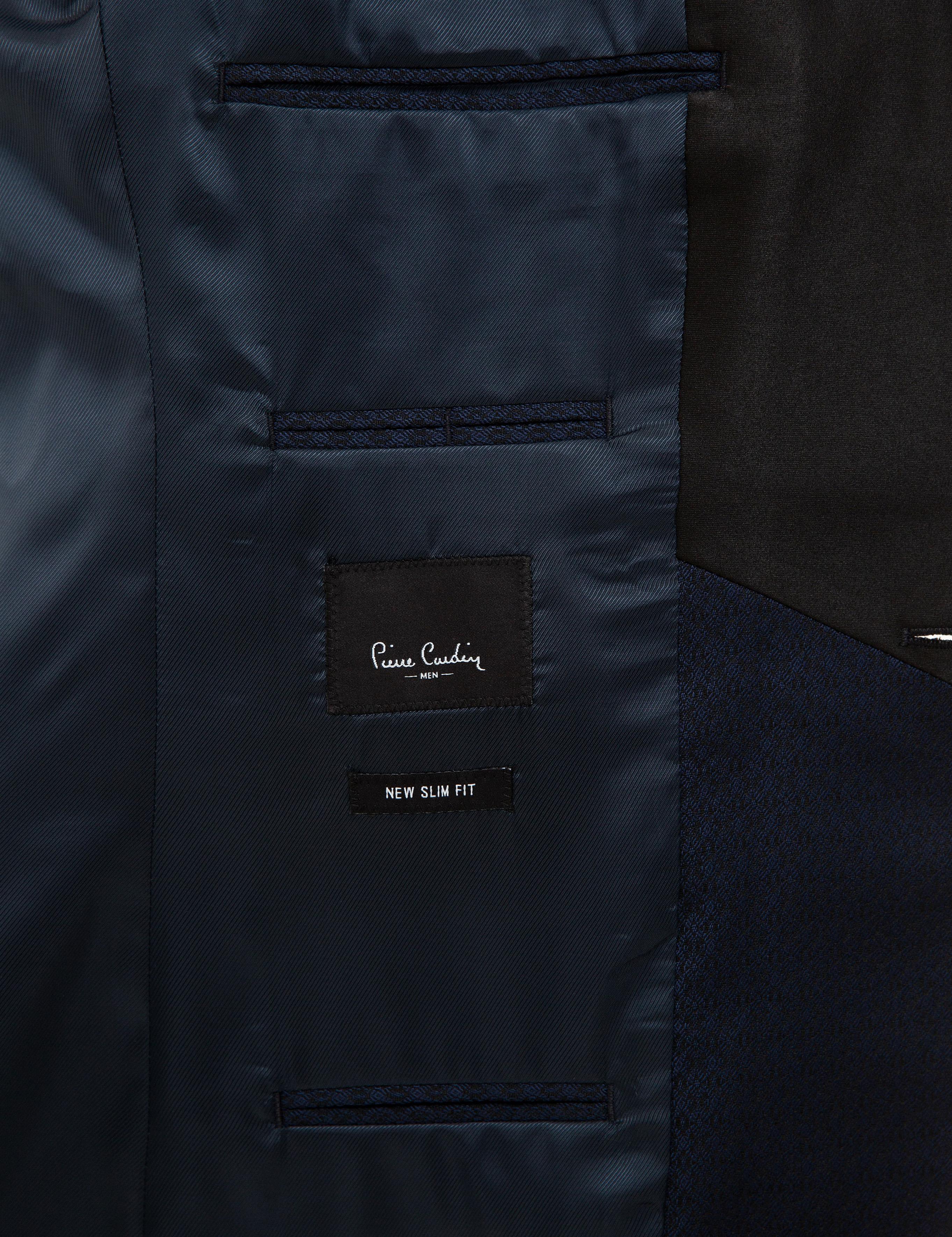 Lacivert Yelekli Ekstra Slim Fit Damatlık Smokin