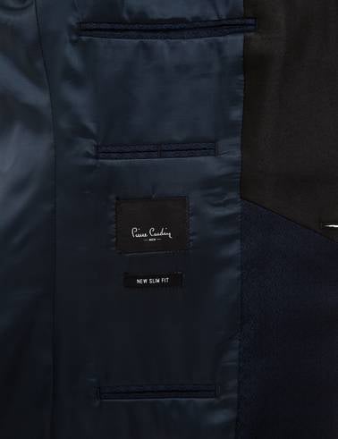 Lacivert Yelekli Ekstra Slim Fit Damatlık Smokin