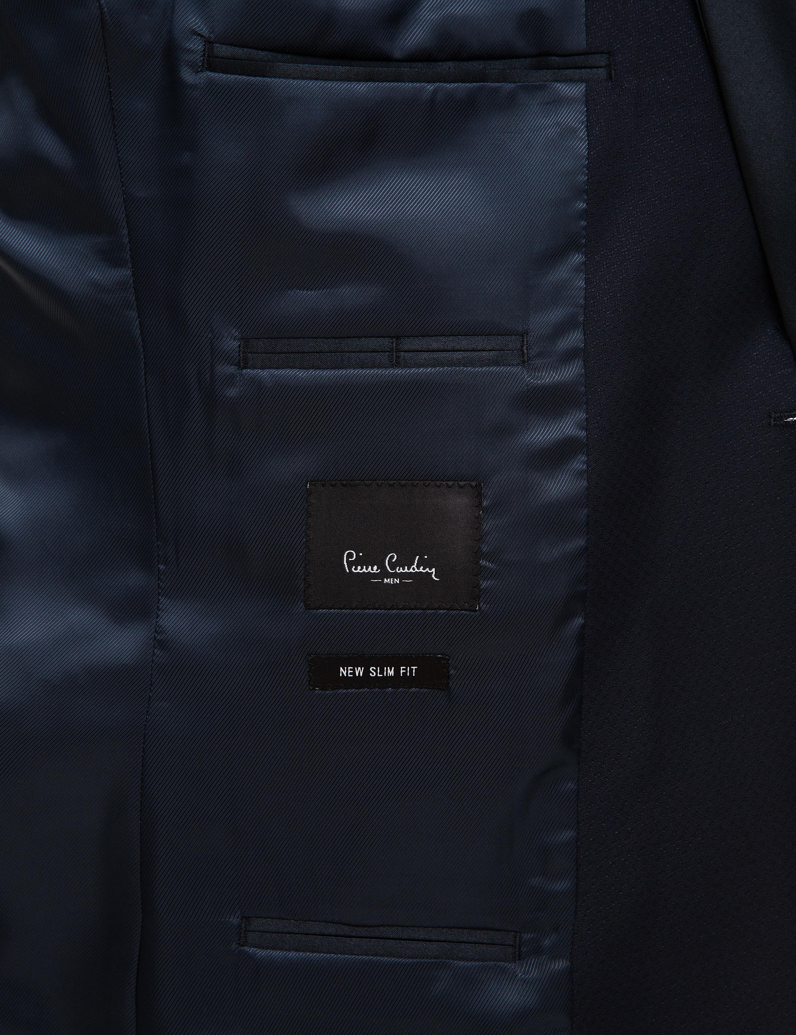 Lacivert Ex. Slim Fit Yelekli Smokin Damatlık