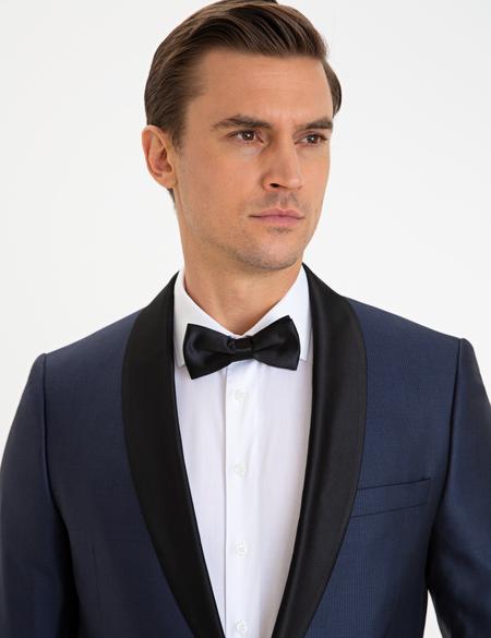 Koyu Mavi Yelekli Damatlık Smokin - 50225350116