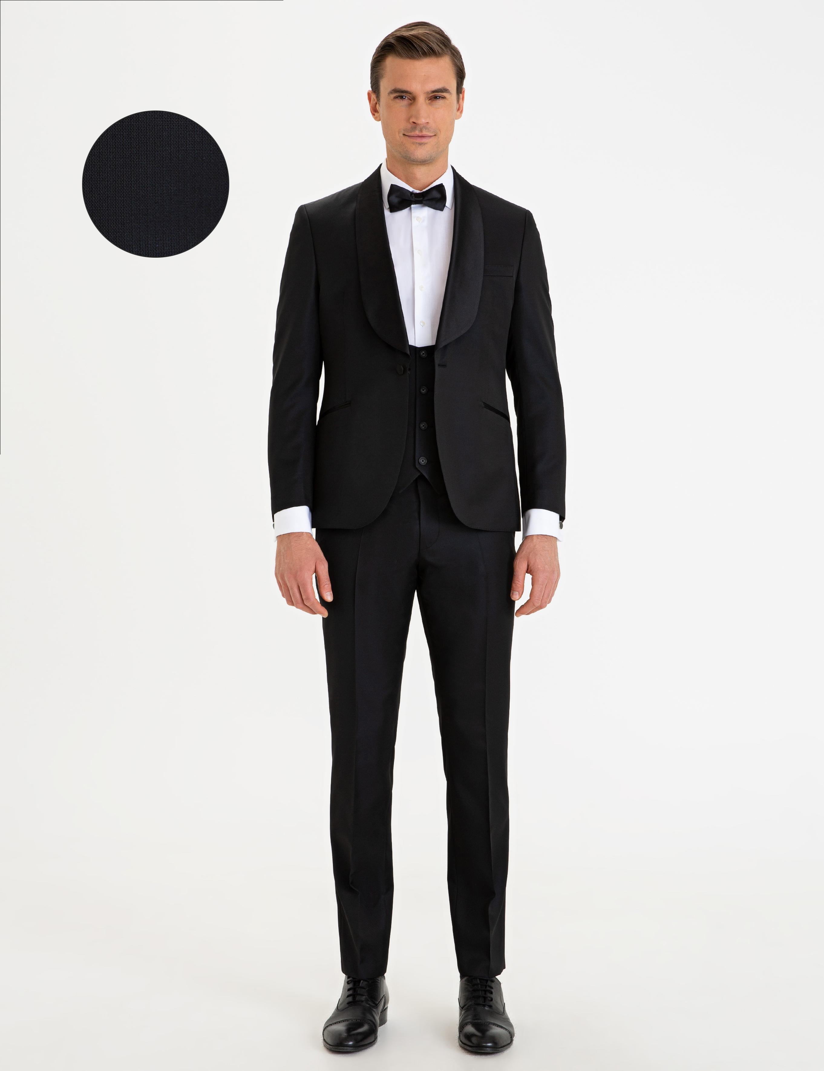Siyah Yelekli Damatlık Smokin