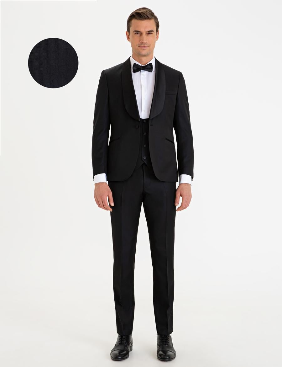 Siyah Yelekli Damatlık Smokin