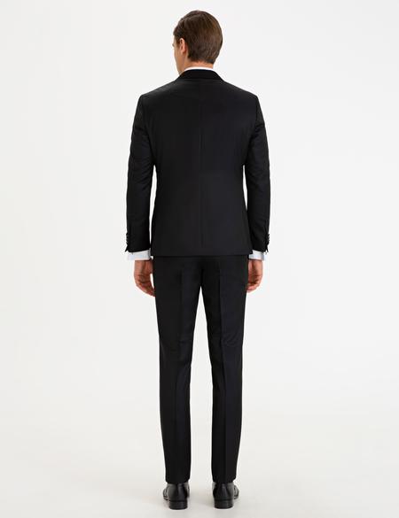 Siyah Yelekli Damatlık Smokin - 50225359008