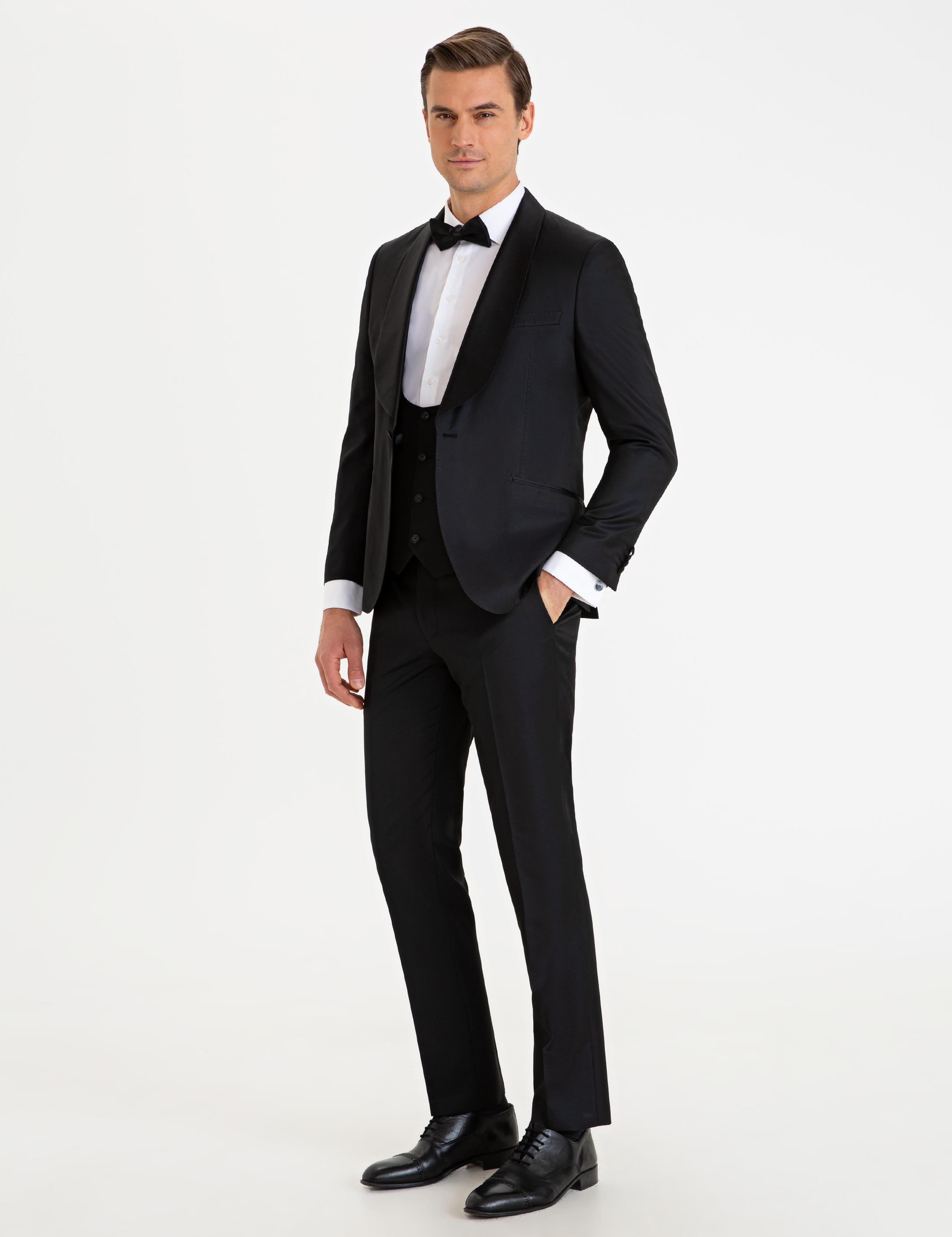 Siyah Yelekli Damatlık Smokin